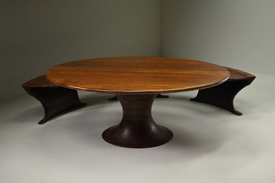 Image 1 of Oval dining set from Marc van Rampeberg for Rampelberg Designs, Kenya Africa. 