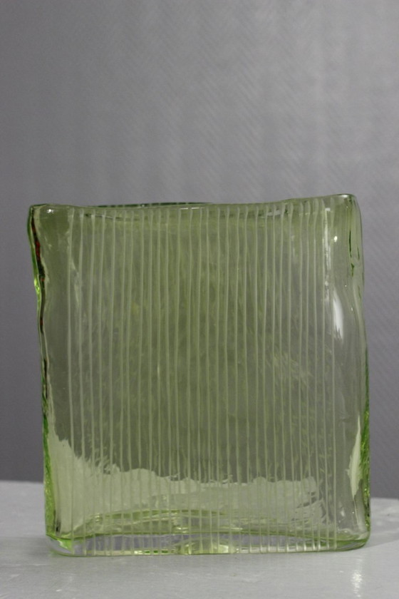 Image 1 of Glass vase with engraved decoration, Orrefors Ingeborg Lundin, Sweden, 20th century