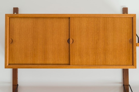 Image 1 of Modulair wandplankensysteem van Poul Cadovius voor Cado, jaren 60.