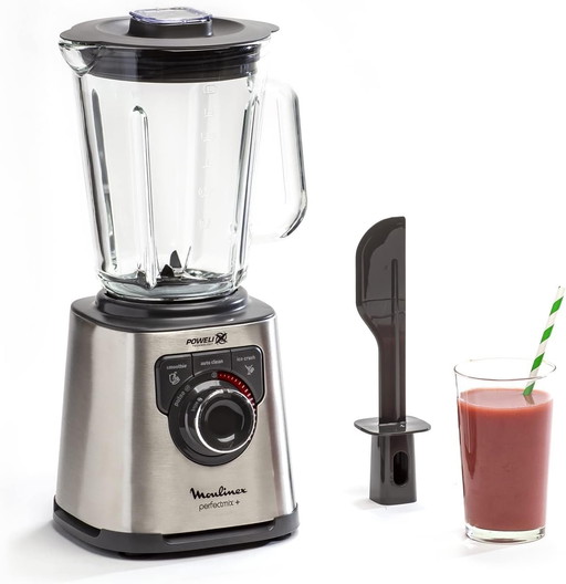 Moulinex PerfectMix+ Blender haute vitesse, 1200 W, Bol en verre de 2 L, 3 programmes automatiques LM811D10