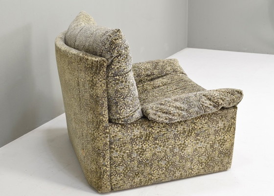 Image 1 of Ligne Roset „Dianthus“ Lounge-Sessel von Michel Ducaroy in „Liberty of London“ floralem Samtstoff – Frankreich, 1978