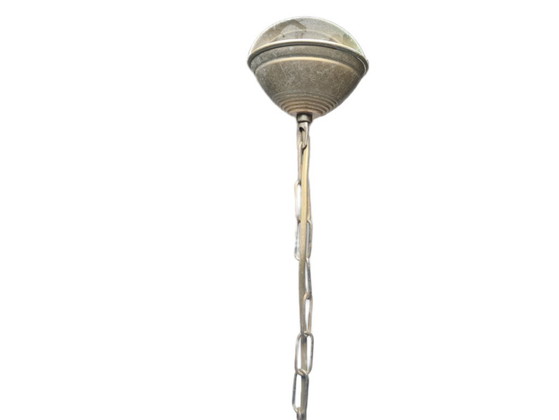 Art Nouveau Ceiling Lamp, Former Austro-Hungarian Empire, 1900s – Ceiling lights, Glass, Metal (photo 9 of 12)