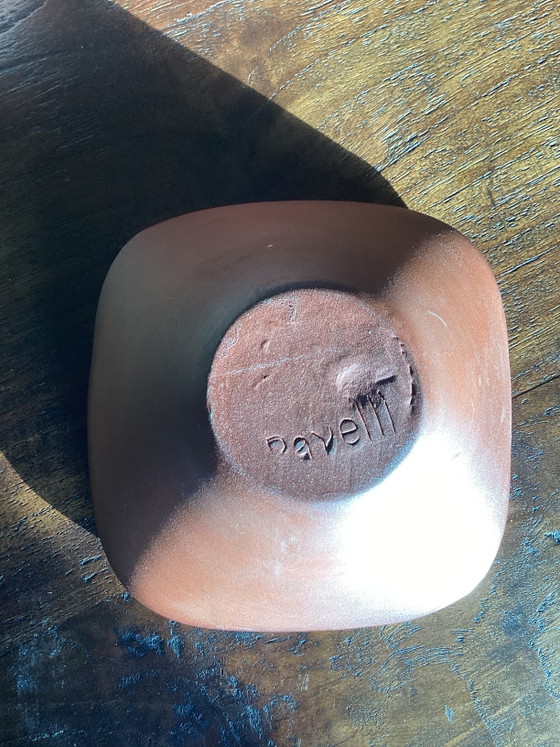 Vintage Ravelli Terra Cotta Peanut Set – Tableware, Ceramic (photo 4 of 5)