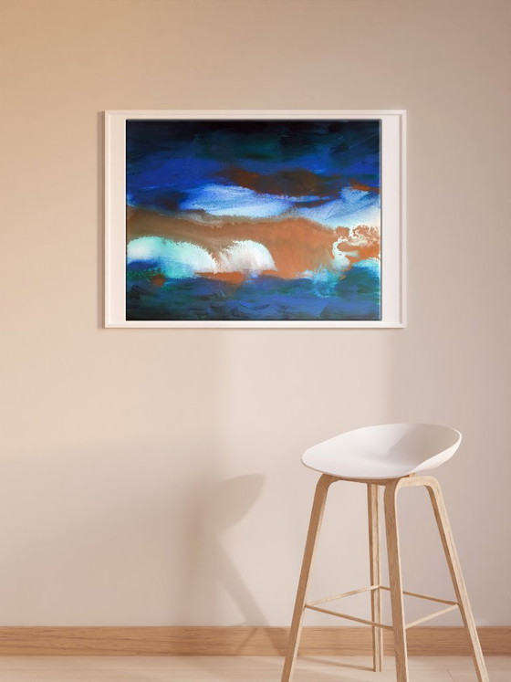 Image 1 of Original Acrylic Painting Abstract Expressionism Galaxy