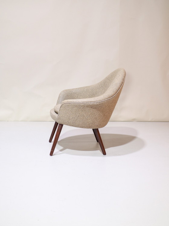 Image 1 of Hans Olsen 187 Fauteuil Gris Teck Danois Vintage