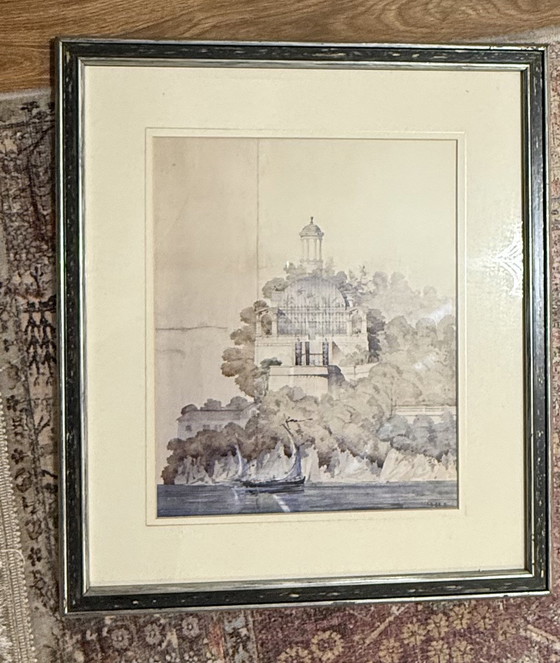 Image 1 of Antique Vintage 19thC Architecture Print – Victor Postolle (1860-65)