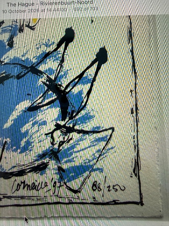 Corneille lithografie – Litho's & Zeefdrukken, Papier (photo 5 of 5)
