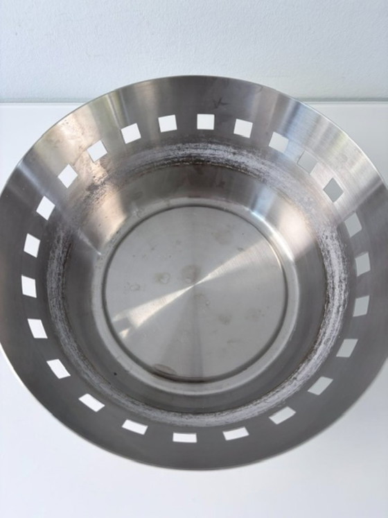 Set di 2 Ciotole di design geometriche vintage in acciaio inossidabile – rvs (photo 10 of 10)