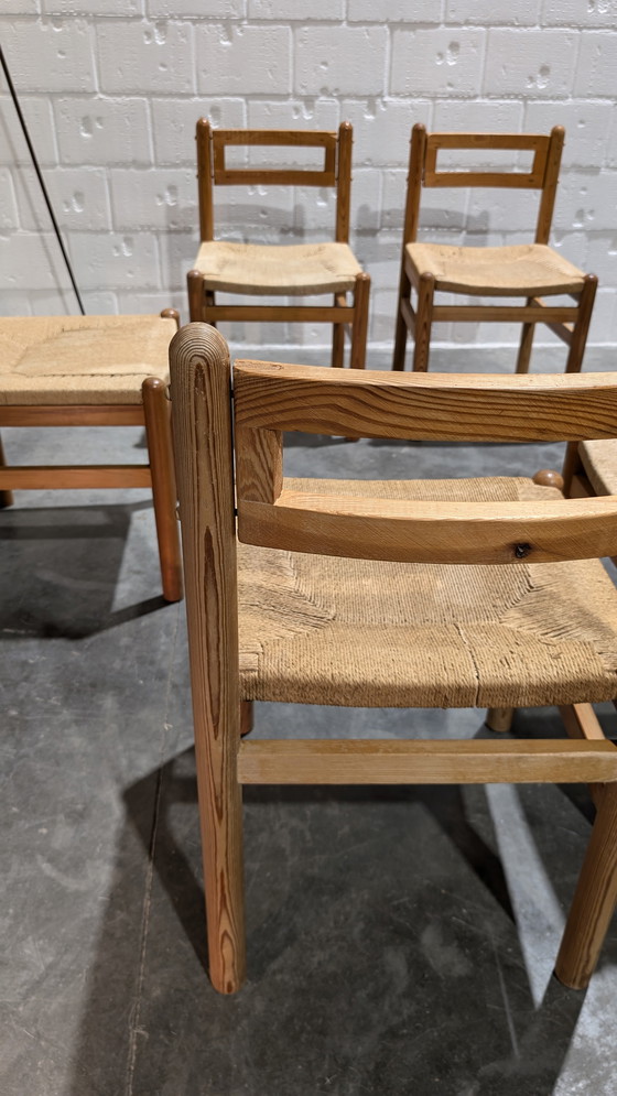 Image 1 of Brutalist Chairs Pinewood And Papercord 