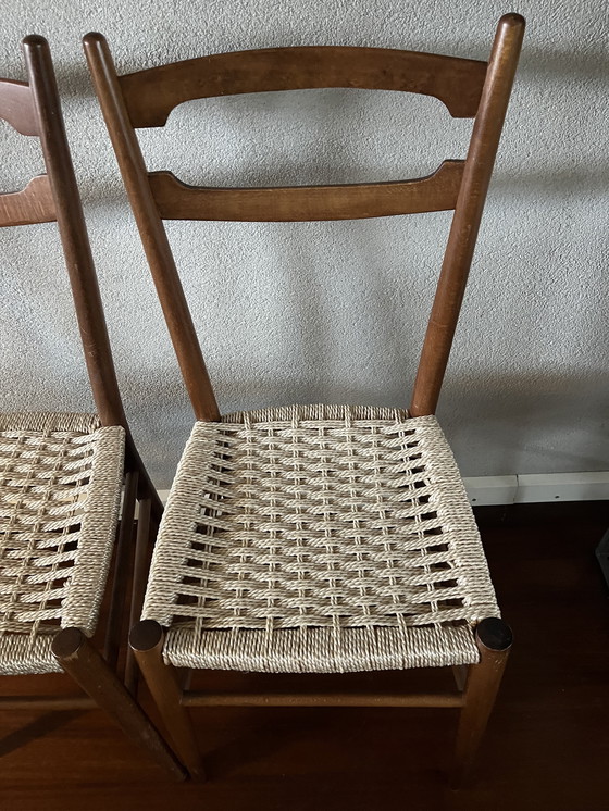 Image 1 of Set of vintage chairs in the style of a design by the Italian designer Gio Ponti