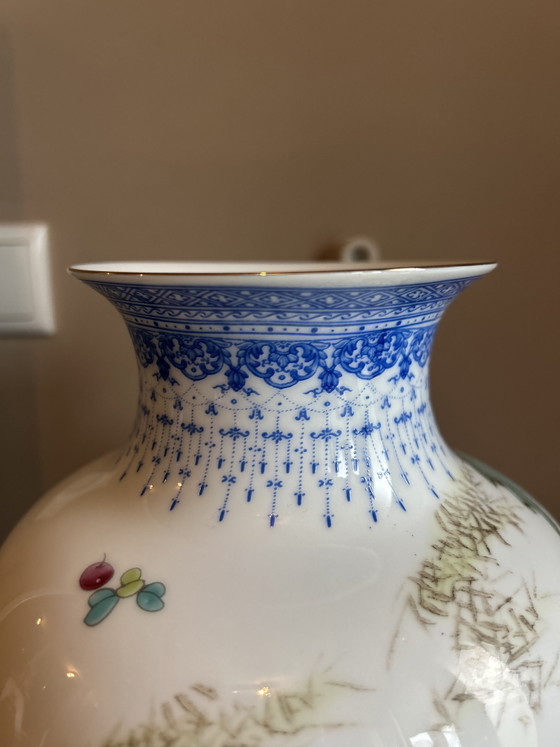 Magnifique Vase chinois en porcelaine - Jingdezhen (photo 6 of 10)