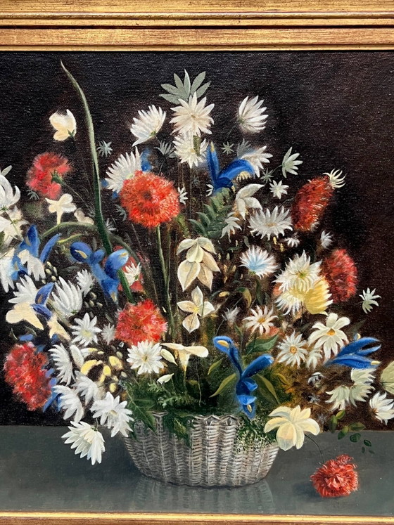 Rudi de Vos. Still life with flowers. – Paintings & Drawings, Wood (photo 3 of 5)