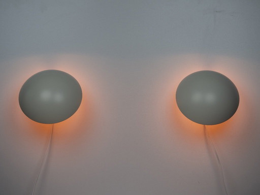 Pair of 2 Danish vintage wall lamps PH Hat by Poul Henningsen, Louis Poulsen