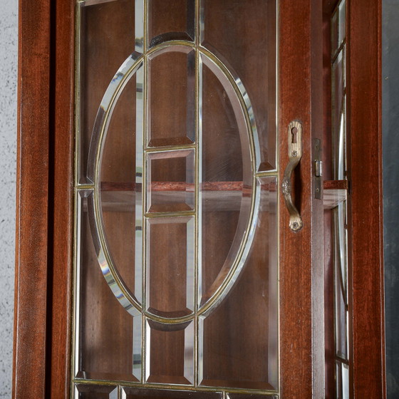 Tweedelige buffetkast met spiegel en 2 laden – Buffetkasten, Marmer, Art Nouveau (photo 14 of 14)