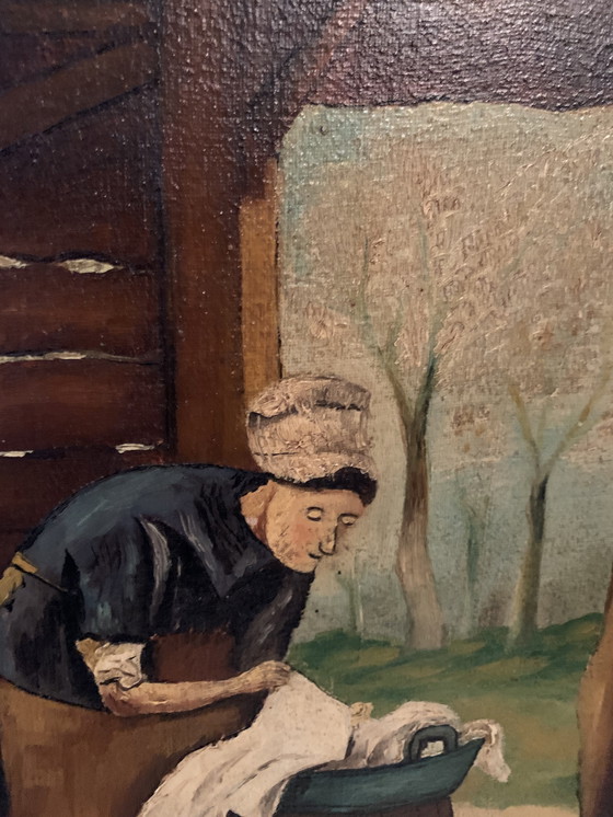 Image 1 of Olieverf schilderij 