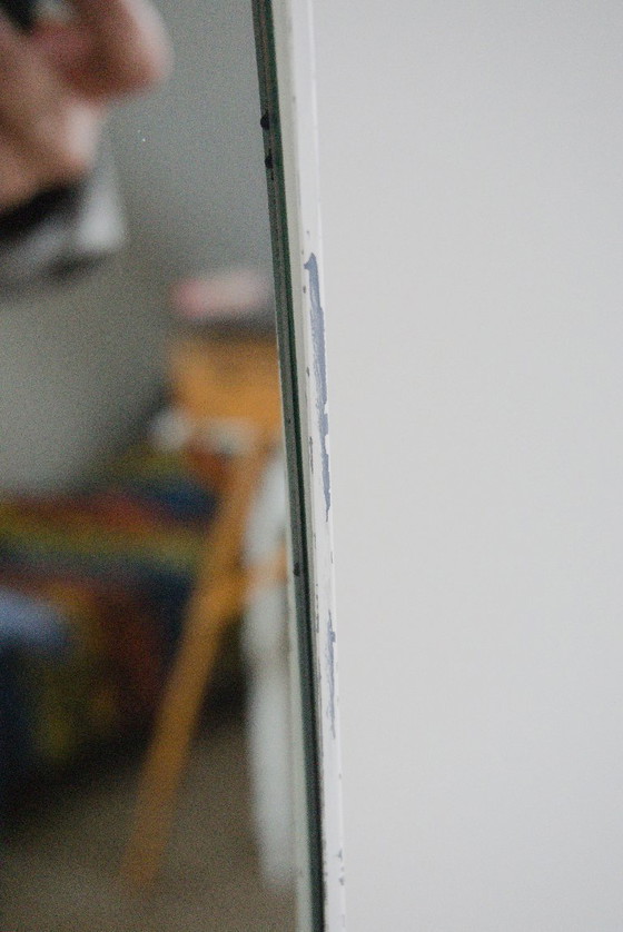 Image 1 of Roger Lecal „Lipstick“ Standspiegel, signiert Chabrières & Cie, Frankreich 1976 – Space Age Design Classic