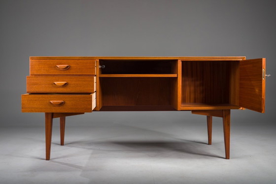 Image 1 of Mid-Century Modern Teak Chefschreibtisch, Deutschland, 1960er Jahre