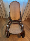 Fauteuil à bascule Thonet vintage
