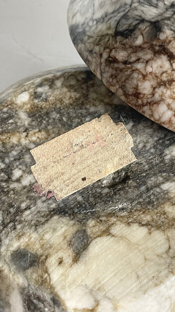 Image 1 of Vintage Marble Hen with Eggs Sculpture