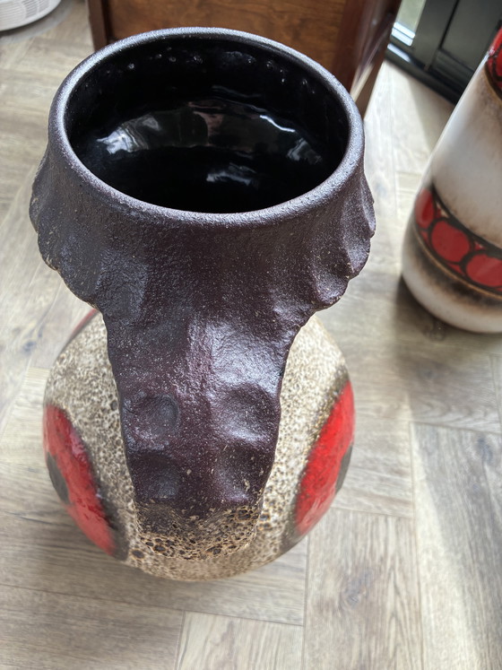 Image 1 of Vintage fat lava floor vase 50 cm Dumler & Breiden