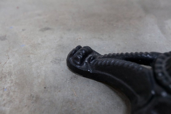 Image 1 of Marble and cast iron plant stand, 1960s, D30