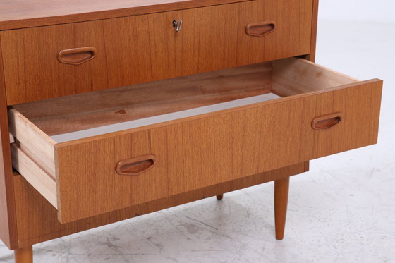 Image 1 of Vintage teakhouten ladekast | Mid Century ladekast | houten opbergmeubel 60s 70s #05-51