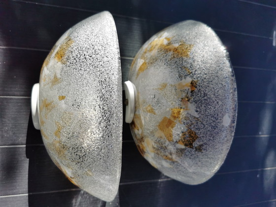 Image 1 of Paire d'applique Murano Graniglia Vintage