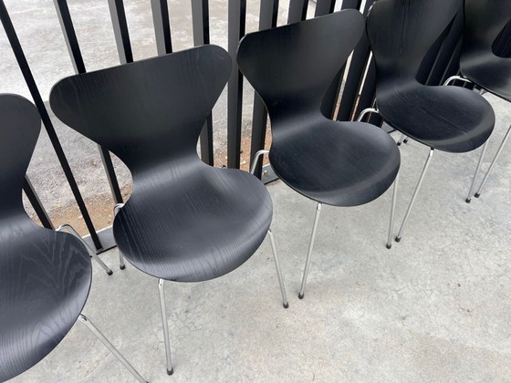 Image 1 of 6 sedie Fritz Hansen, Arne Jacobsen