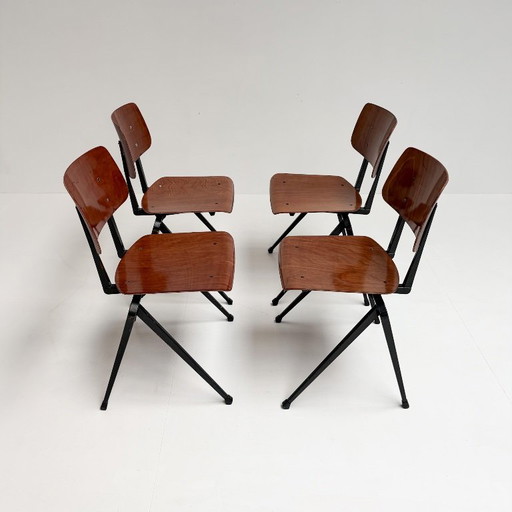 Set di 4 sedie Galvanitas S17 di Paul Philipsen, 1965