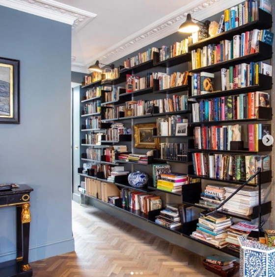 Image 1 of Sistema di scaffali 606 di Dieter Rams per Vitsoe (anni '60) nero