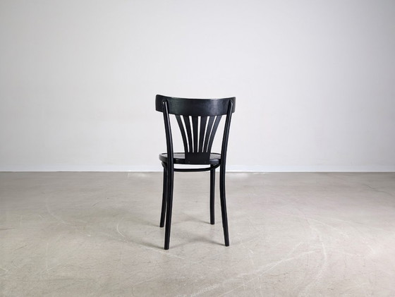 Image 1 of Silla original de mediados de siglo ZPM Radomsko café casa silla de madera curvada