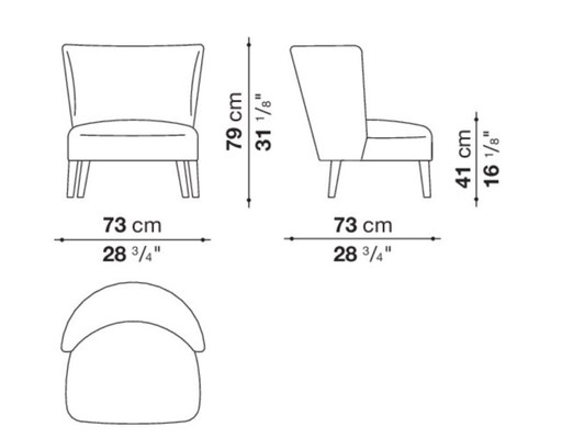 Maxalto Febo armchair