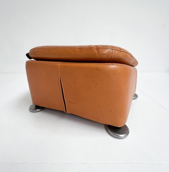 Image 1 of Montis Loge fauteuil met voetenbank van Gerard van den Berg, 1980's