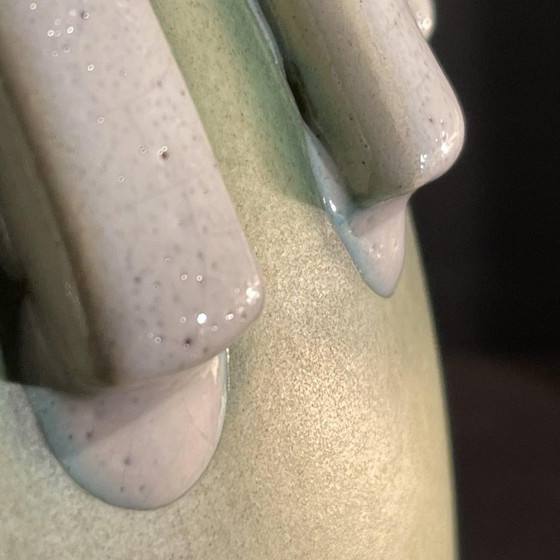 D3034 Vaas van steengoed door Ernest Dhossche voor Boch Frères Keramis – Vazen, Ceramic, Design (photo 7 of 14)