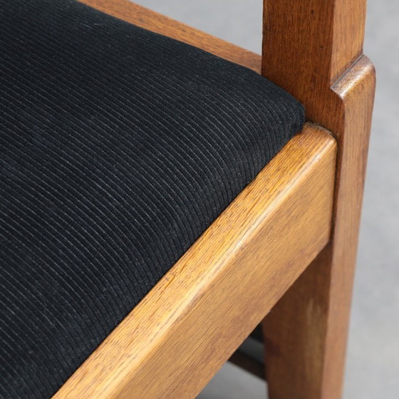 Image 1 of Raffinata coppia di poltrone Art Déco in rovere e Coromandel, attribuite a L.O.V. Oosterbeek, anni '30