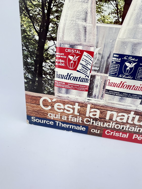 Image 1 of Werbung in Karton "Wasser Chaudfontaine".