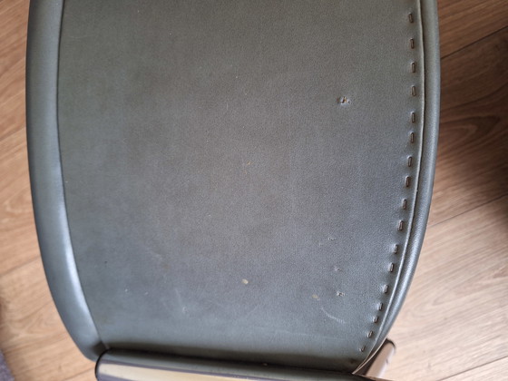 Image 1 of Sedia con struttura tubolare cromata e pelle Wit 3011