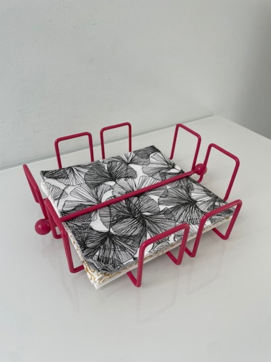 Image 1 of Retro metal napkin holder with weight