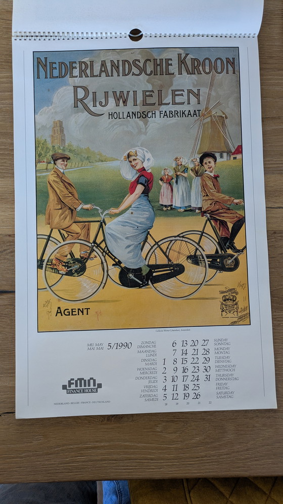 Image 1 of Calendario vintage 1990 Holland Posters (società finanziaria)
