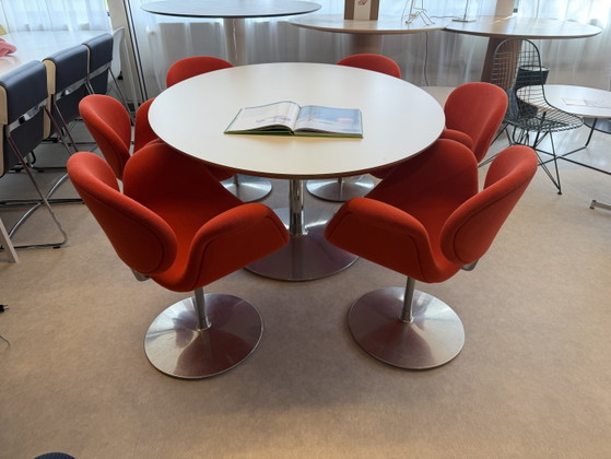 4x Artifort Little Tulip Pierre Paulin – Armchairs, Metal, Textile, Modern (photo 3 of 5)