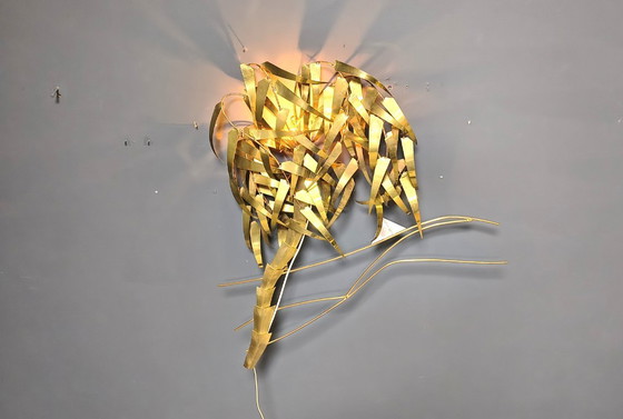 Image 1 of Lampada da parete a forma di palma di Daniel D'Haeseleer, anni '70