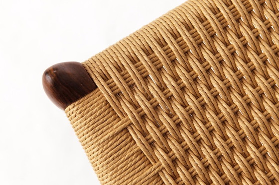 Image 1 of Niels Otto Møller Modell 78 Palisander Esszimmerstuhl - Dänischer Cord Sitz, 1960er Mid Century Modern, 2er Set erhältlich