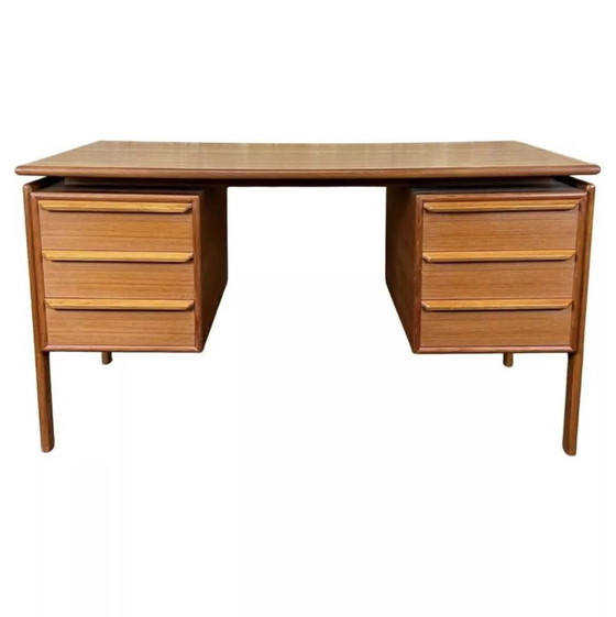 Image 1 of 60s 70s Teak Writing Desk by GV Gaasvig for GV Møbler 60s