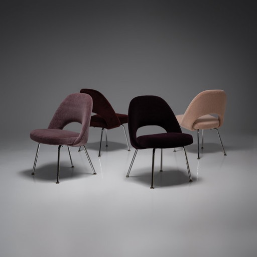 Esszimmerstuhl Modell 72, verschiedene Farben, entworfen von Eero Saarinen für Knoll, 4er-Set