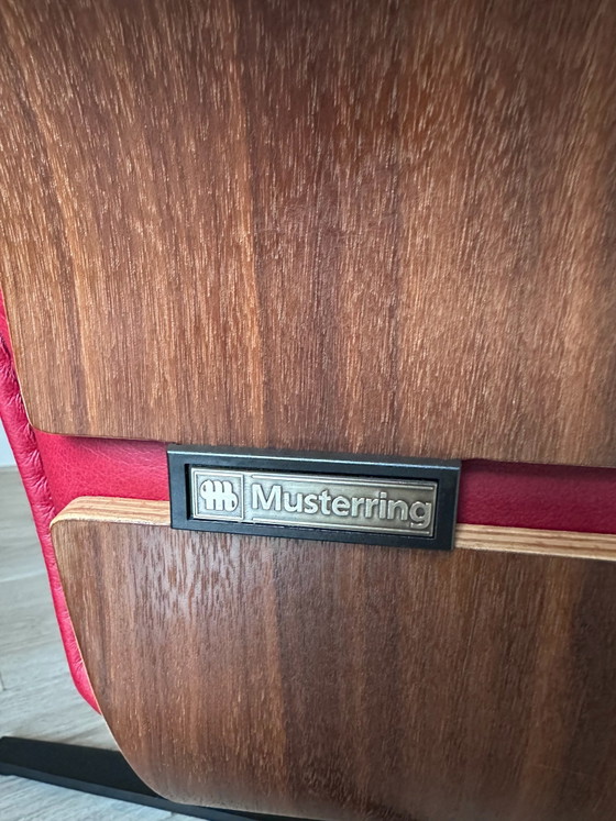 Musterring MR276 Design Sessel, Leder, Holz, Braun, Modern (Foto 8 von 12)