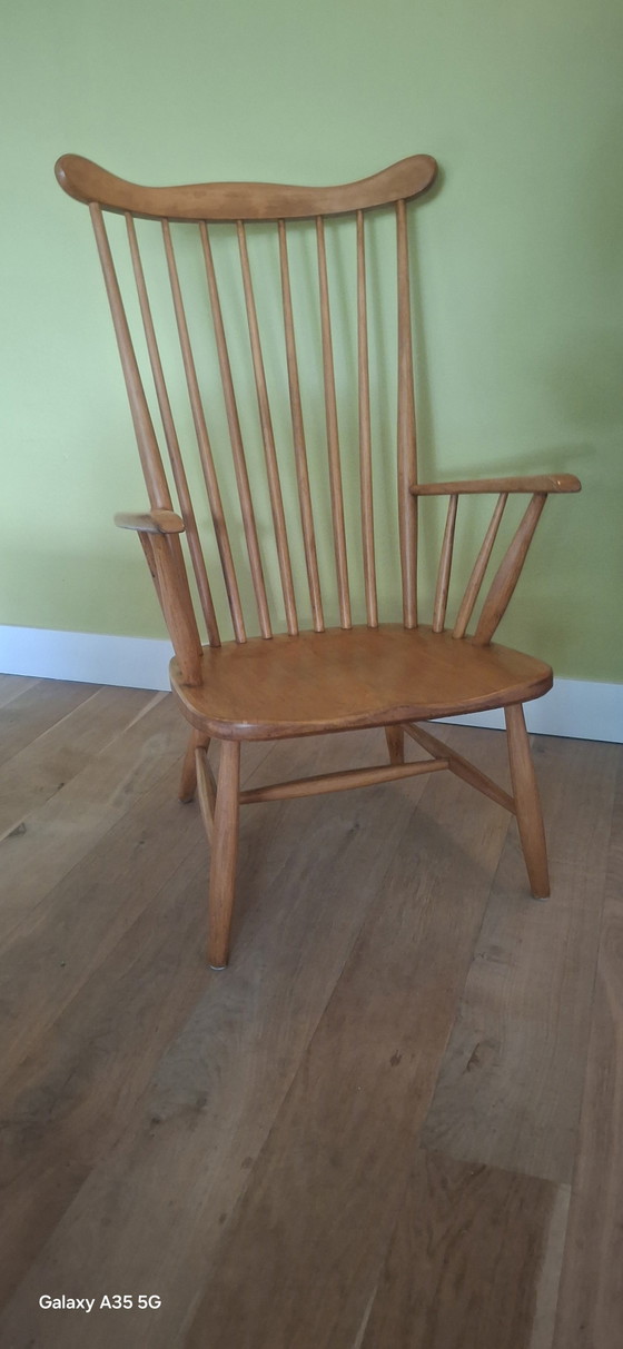Image 1 of Scandinavian vintage spindle chair