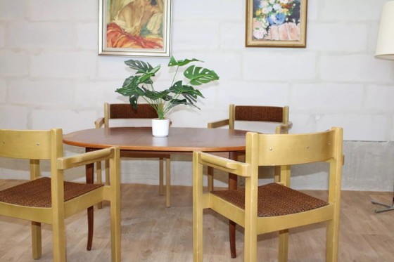Image 1 of Vintage Scandinavian Solid Wood Chair - Balzar Beskow - Sweden, 1960s
