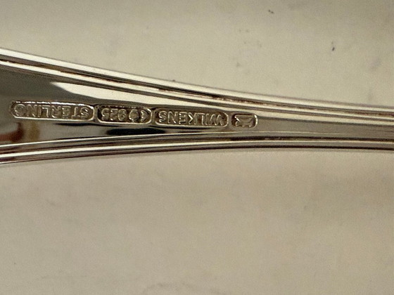 Image 1 of Service de table suédois Faden en argent massif Wilkens, composé de 16 pièces.