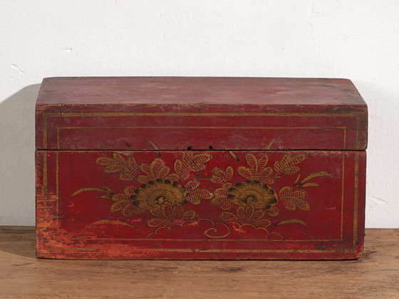 Cassa rossa antica con dettagli floreali (c.1900) #44 – Vetrine (photo 26 of 37)