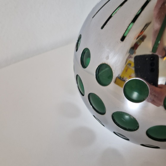 Image 1 of Lampada a sospensione vintage cromata, lampada spaziale anni '70